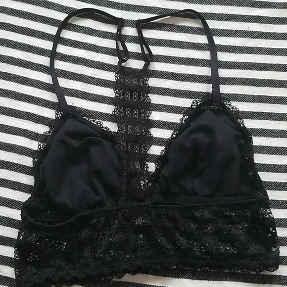 VS Pink Cut Out Floral Bralette - Picture 3 of 7